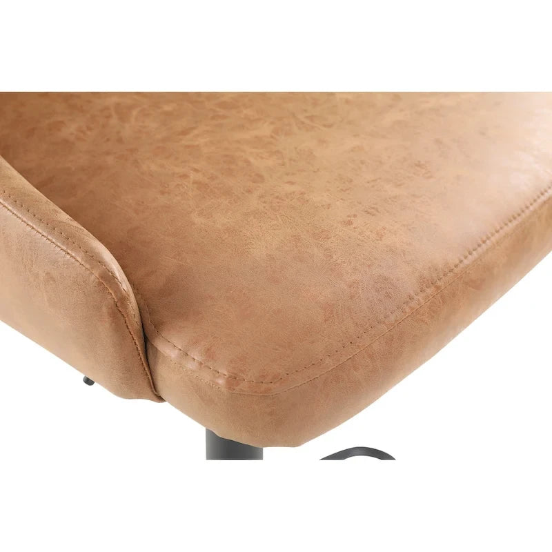 Tabouret réglable en hauteur en similicuir