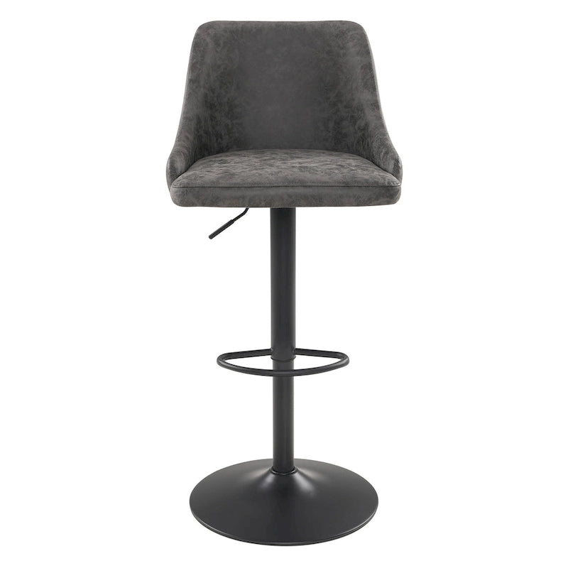 Tabouret réglable en hauteur en similicuir