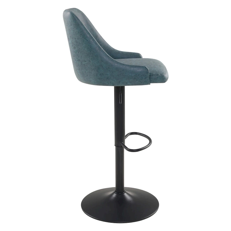 Tabouret réglable en hauteur en similicuir