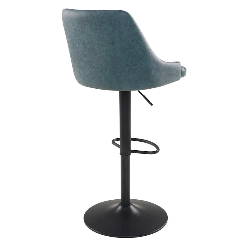 Tabouret réglable en hauteur en similicuir