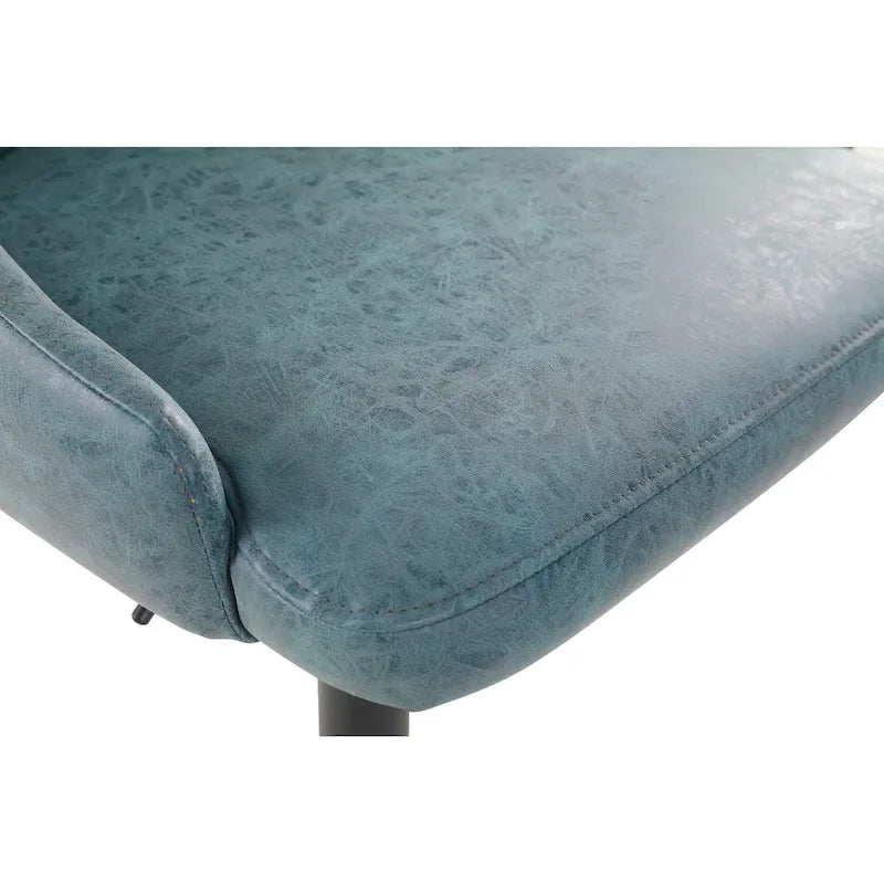 Tabouret réglable en hauteur en similicuir