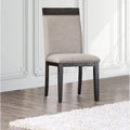 Chaises d'appoint rembourrées espresso (ensemble de 2)