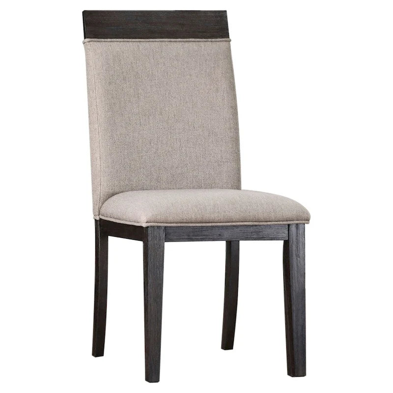 Chaises d'appoint rembourrées espresso (ensemble de 2)