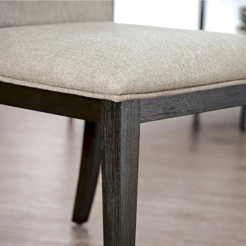 Chaises d'appoint rembourrées espresso (ensemble de 2)