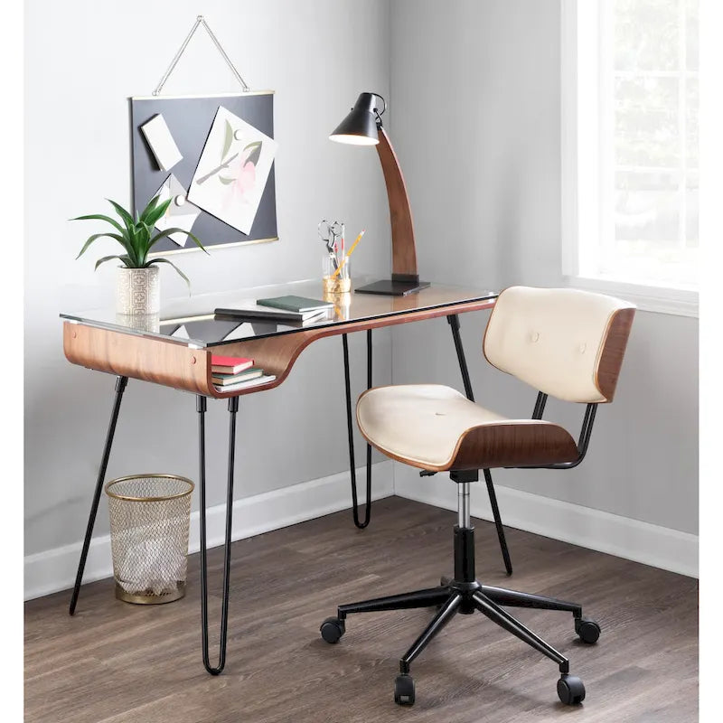Chaise de bureau moderne simple du milieu du siècle